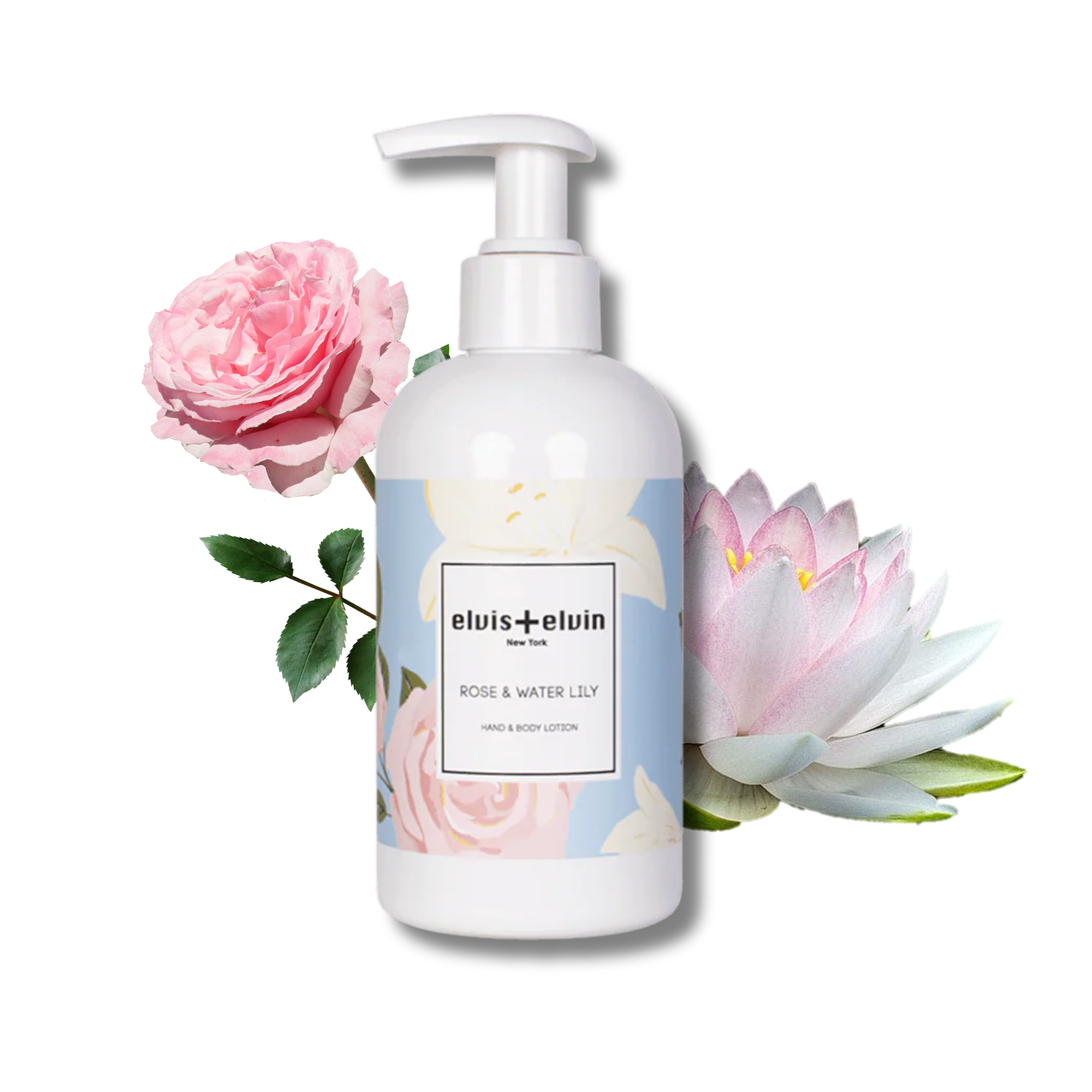 elvis+elvin Rose & Water Lily  Hand & Body Lotion
