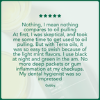 Terra & Co.® Oil Pulling Bundle – Gentle Green + Brilliant Black | Ayurvedic Detox, Enamel Protection & Whitening