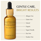 Brightening Vitamin C Glow Serum for Sensitive & Dry Skin – Vegan, Gluten-Free, Anti-Aging, Fragrance-Free