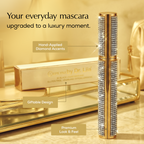 Mega Volume Vegan Mascara Black and Blue – Smudge-Proof with Handmade Diamond Case