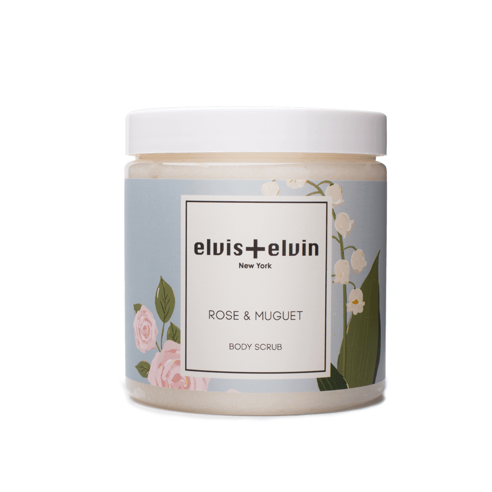 elvis+elvin Rose & Muguet Body Scrub with Dead Sea Salt 300ml
