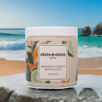 elvis+elvin Bergamot Cedar & Santo Wood Blend Body Scrub with Dead Sea Salt 300ml